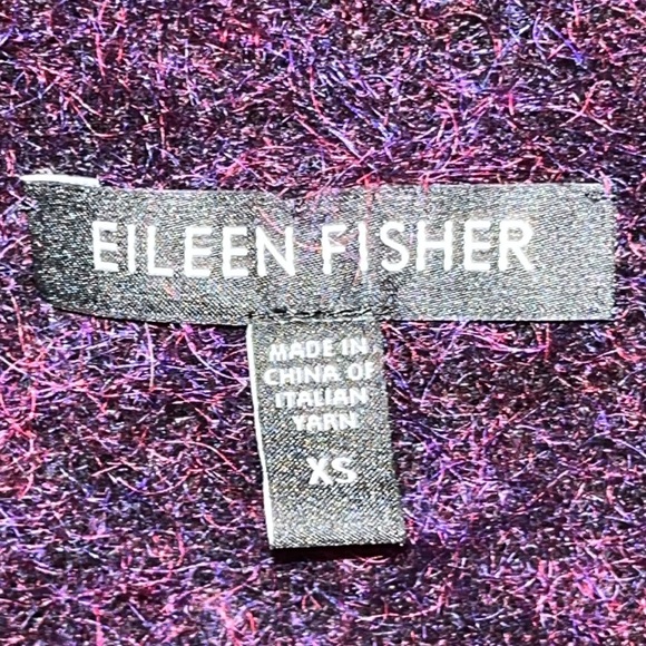 Eileen Fisher XS mohair, long royal purple sweater - Picture 4 of 8